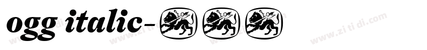 ogg italic字体转换